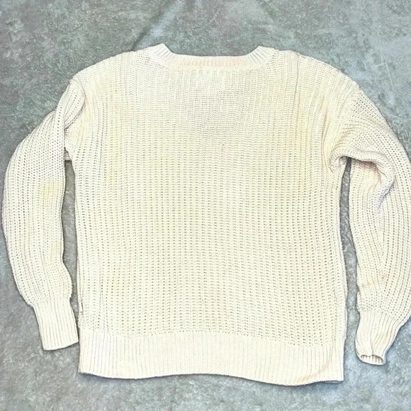 Victoria's Secret Pink V-neck shaker knit sweater Small - Picture 2 of 11